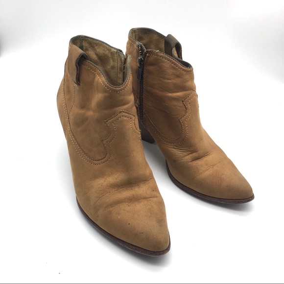 Frye Reina Brown Suede Booties - Picture 2 of 14
